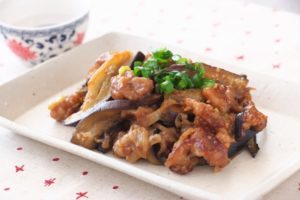 なすの肉みそ炒め