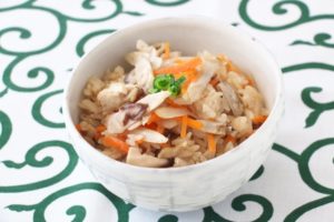 鶏ごぼうの炊き込みご飯（*２合分）