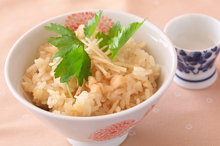 ホタテの炊き込みご飯