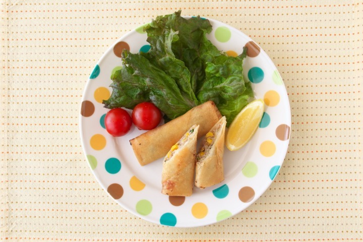 とうもろこしの春巻き