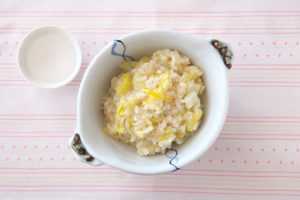 白菜とゆずのリゾット